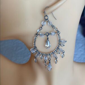 Earrings Light Weight Crystal Drop Chandelier